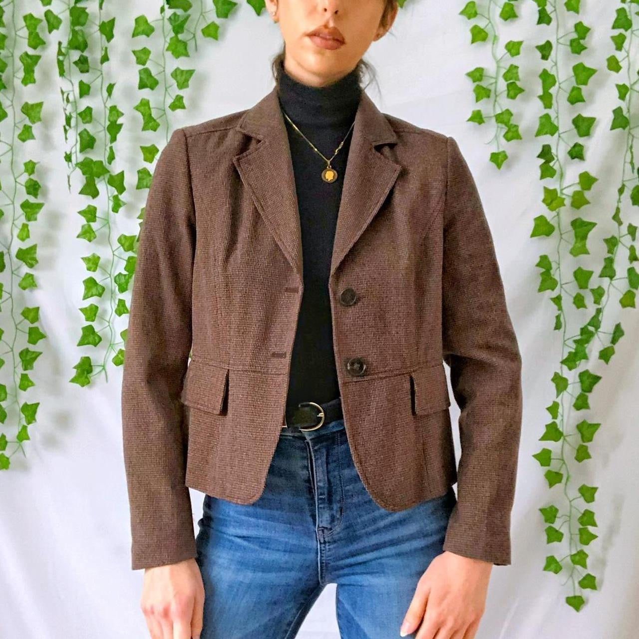 Brown Y2K Blazer (NWOT)