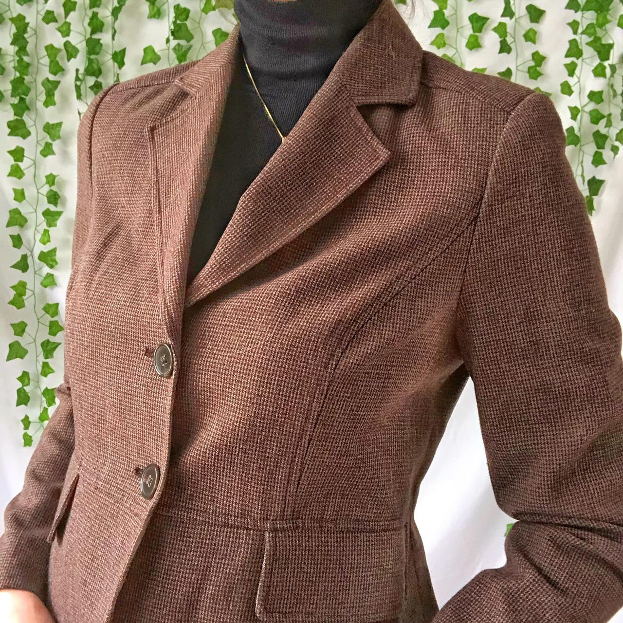 Brown Y2K Blazer (NWOT)