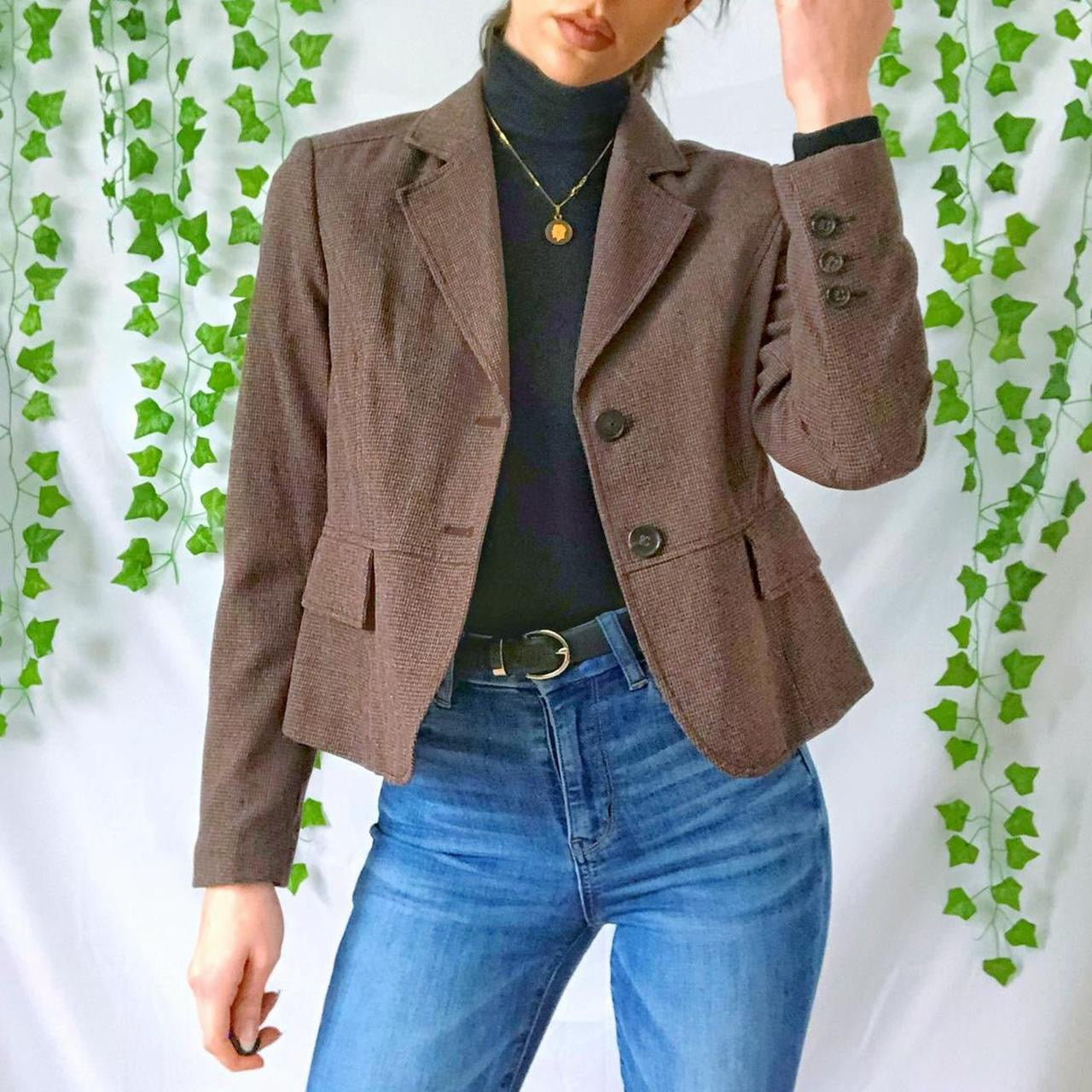 Brown Y2K Blazer (NWOT)