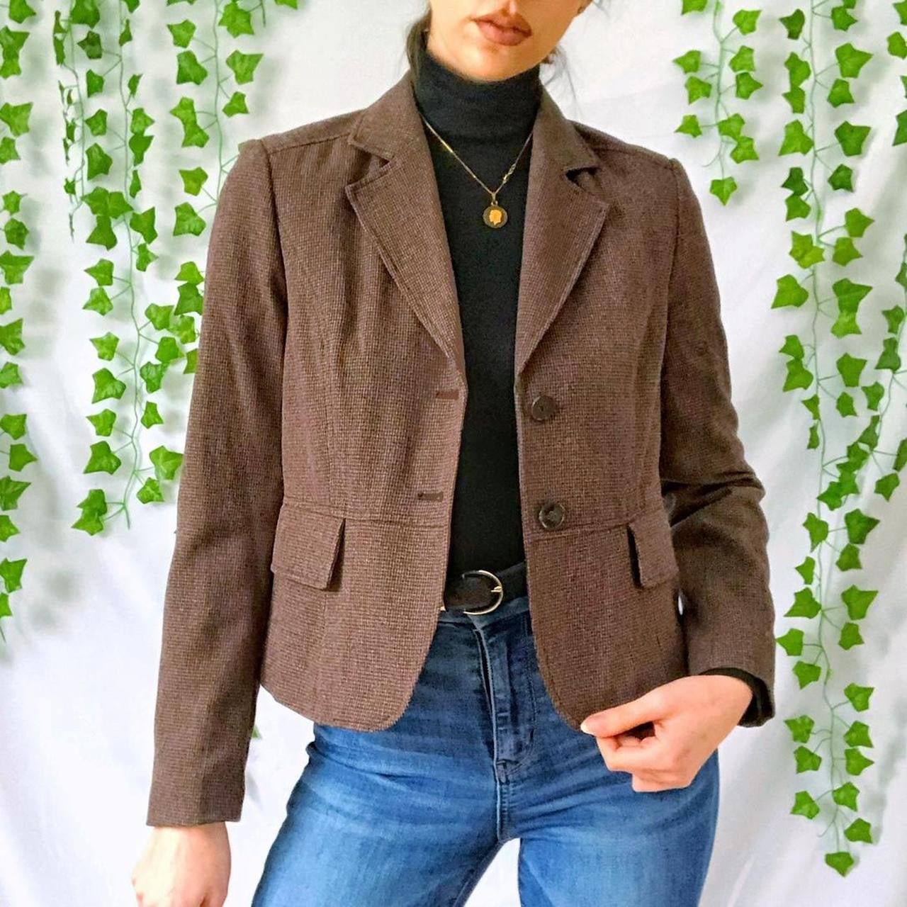Brown Y2K Blazer (NWOT)