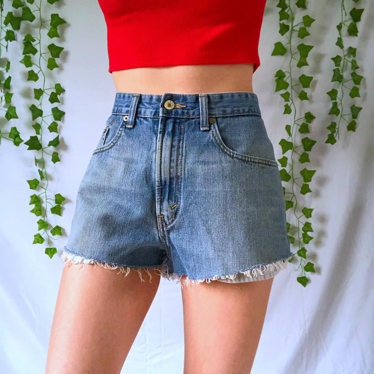 Vintage 90s Levi’s 569 Cutoff High Waisted Shorts